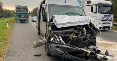В Польше микроавтобус с украинцами попал в ДТП: пятеро пострадавших (ФОТО)