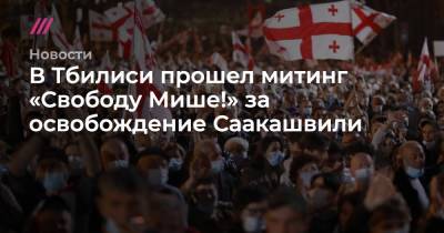 В Тбилиси прошел митинг «Свободу Мише!» за освобождение Саакашвили