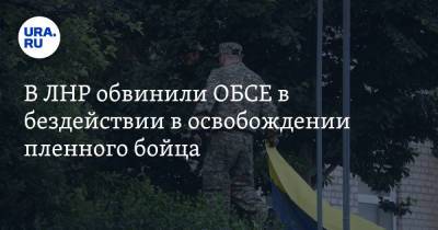В ЛНР обвинили ОБСЕ в бездействии в освобождении пленного бойца