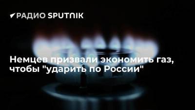 Немцев призвали экономить газ, чтобы "ударить по России" и "не радовать Путина"