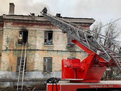 В Воркуте произошел пожар в доме на улице Пушкина
