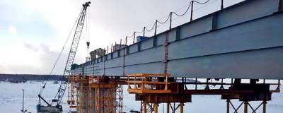 На севере Красноярского края строительство Высокогорского моста выполнили на 40%