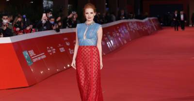Джессика Честейн в откровенном платье Gucci на красной дорожке Римского кинофестиваля
