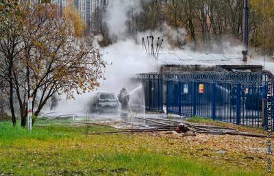 При пожаре на газораспределительной подстанции в Москве пострадал один человек