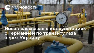 Вице-премьер Новак: Россия обсуждает с ФРГ транзит газа через Украину после 2024 года