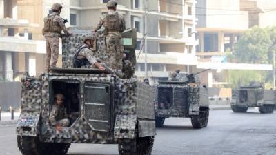 В Бейруте военные патрули поддерживают режим безопасности