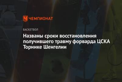 Названы сроки восстановления получившего травму форварда ЦСКА Торнике Шенгелии
