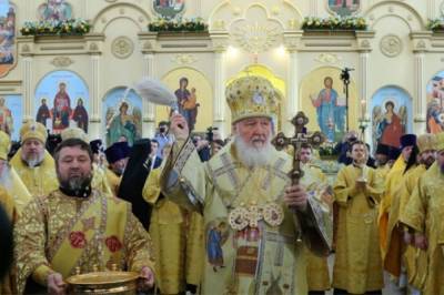 Патриарх Кирилл провел проповедь в честь Покрова Пресвятой Богородицы