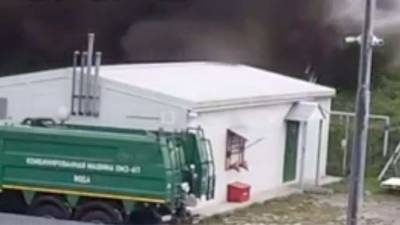 В Сети появилось видео взрыва на мусорном полигоне под Москвой