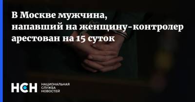 В Москве мужчина, напавший на женщину-контролера, арестован на 15 суток