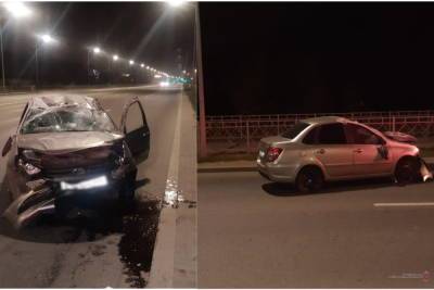 В Волгограде водитель Lada не справился с управлением и попал в больницу
