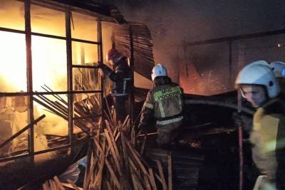 Ликвидирован крупный пожар на пилораме возле Екатеринбурга
