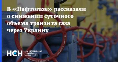 В «Нафтогазе» рассказали о снижении суточного объема транзита газа через Украину
