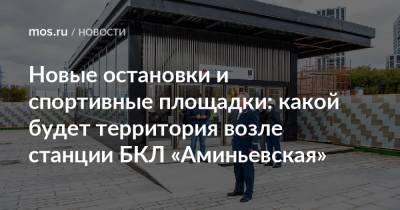 Новые остановки и спортивные площадки: какой будет территория возле станции БКЛ «Аминьевская»
