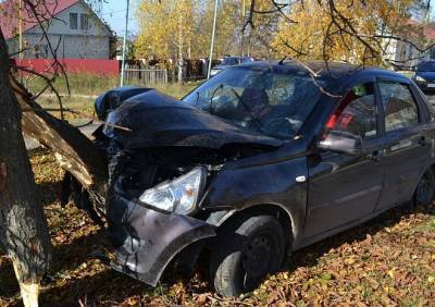 В Пронске 21-летний молодой человек разбил машину отца