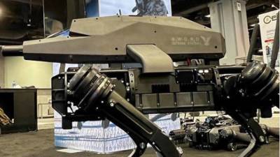 Американская компания Ghost Robotics представила четвероногого робота со снайперской винтовкой