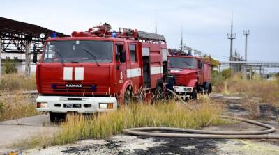 В Одесской области тушили пожар на НПЗ