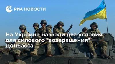 Полковник Жданов назвал два условия, при которых Украина должна вернуть Донбасс силой
