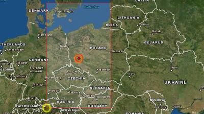 Землетрясение магнитудой 4,6 произошло в Польше