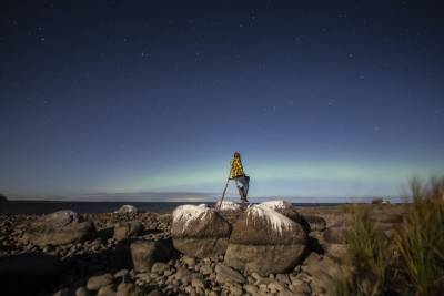 В небе над Ленобластью запечатлели северное сияние — фото и видео