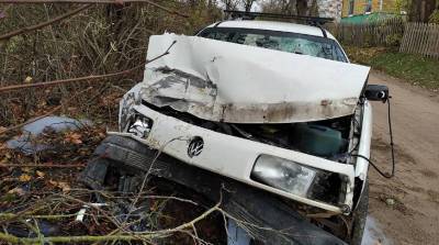 В Поставском районе авто врезалось в дерево: водитель погиб
