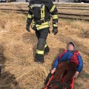 В Запорожье мужчина упал в 15-метровый котлован. Фотофакт