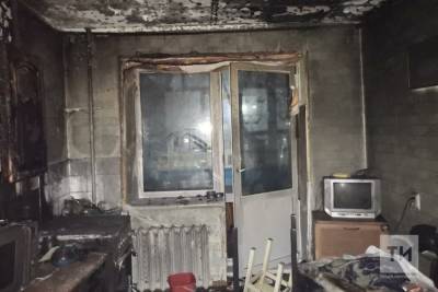 На пожаре в многоэтажке в Челнах погиб один из жильцов
