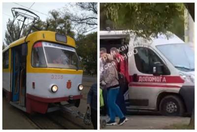 Пенсионерка выпала из трамвая, поведение водителя поразило своей циничностью: видео ЧП из Одессы