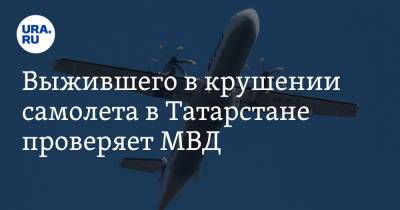 Выжившего в крушении самолета в Татарстане проверяет МВД