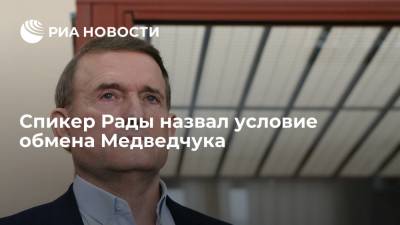 Спикер Рады Стефанчук допустил обмен Медведчука при наличии у него российского гражданства