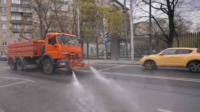 Московские дороги продезинфицируют почти на 60 млн рублей