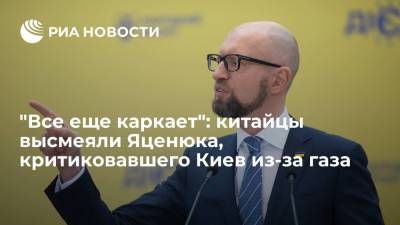 Читатели "Гуаньча" высмеяли Яценюка, раскритиковавшего власти Украины из-за газа