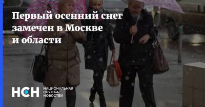 Первый осенний снег замечен в Москве и области