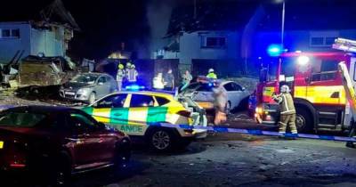 Мощный взрыв в Шотландии уничтожил два жилых дома