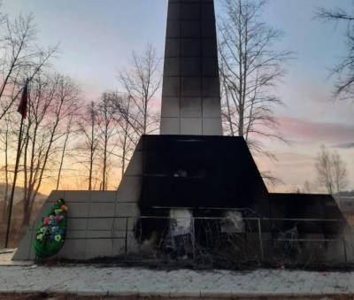 Дети в Приамурье подожгли памятник павшим в ВОВ