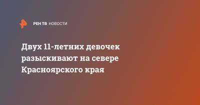 Двух 11-летних девочек разыскивают на севере Красноярского края - ren.tv - Россия - Красноярский край - район Таймырский - Дудинка