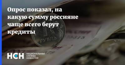 Опрос показал, на какую сумму россияне чаще всего берут кредиты