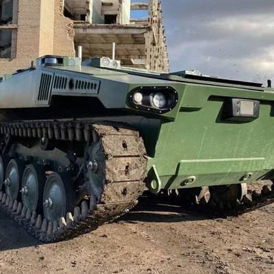 В России провели полигонные испытания ударных роботов "Маркер"