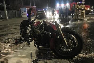 В Кургане мотоциклист серьезно пострадал в жутком ДТП