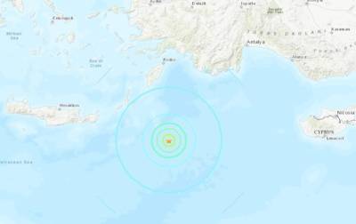 В Средиземном море зафиксировали сильное землетрясение