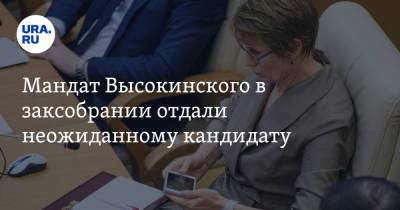 Мандат Высокинского в заксобрании отдали неожиданному кандидату. Имя нового свердловского депутата