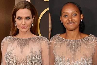 Дочь Анджелины Джоли Захара повторила модный образ своей мамы с церемонии вручения премии "Оскар-2014"