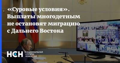 Владимир Путин - Владимир Климанов - «Суровые условия». Выплаты многодетным не остановят миграцию с Дальнего Востока - nsn.fm - Россия - Дальний Восток