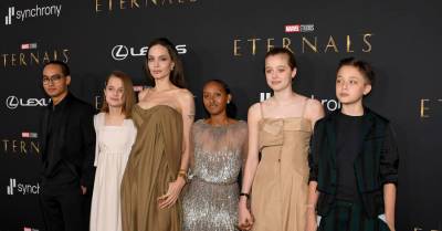 Анджелина Джоли с детьми, Сальма Хайек и звезды "Игры престолов": в Лос-Анджелесе прошла премьера "Вечных"