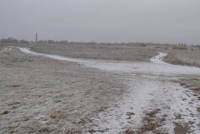 В Касимове Рязанской области 19 октября выпал первый снег