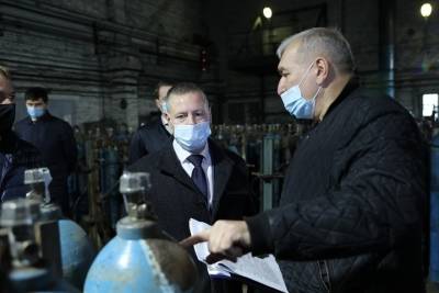 Врио Губернатора Михаил Ераев обещал поддержать завод обеспечивающий больницы региона кислородом