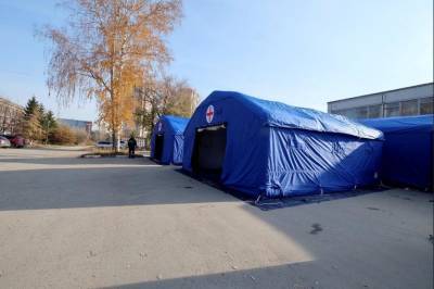 Первый надувной госпиталь для пациентов с COVID-19 появился в Новосибирской области