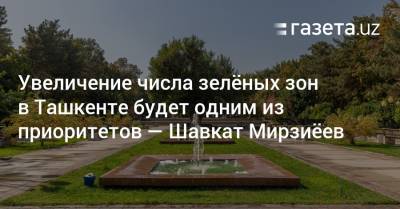Увеличение числа зелёных зон в Ташкенте будет одним из приоритетов — президент