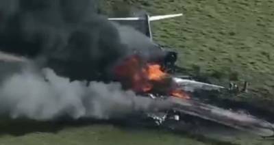 В Техасе разбился пассажирский самолет — видео