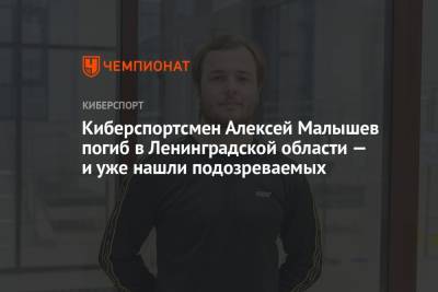 Киберспортсмен Алексей Малышев погиб в Ленинградской области — и уже нашли подозреваемых